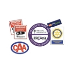 Window Decal White Double-Sided Full Color Imprint