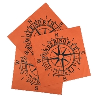 Customizable lens cloth made from microfiber that measures 6" x 6"... from...