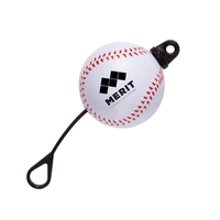 3" x 2" x 2" slingshot baseball with elastic launching band.... from ASI...