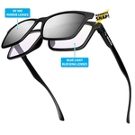 Blue Light Blocking Duo Frame W/ Snap Mirrored Lens