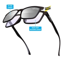 Quality PC Duo Frame Sunglasses with mirrored UV400 impact resistant PC......