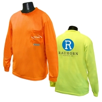 Non-Rated Long Sleeve safety T-shirt with Max-Dri, Moisture Wicking Mesh.......