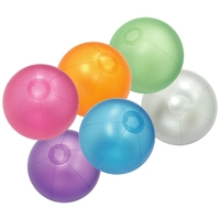 12" Deflated Inflatable Opaque Color Beach Ball