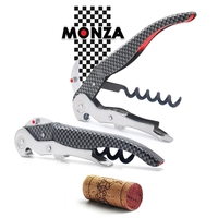 Waiter's corkscrew with retractable double lever and new stronger blade......