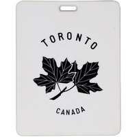 3.25", 3.5" or 4.5" square plastic luggage or golf bag tags.... from ASI...