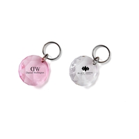3/4" acrylic diamond-shaped keychain with split ring.... from ASI 63549...
