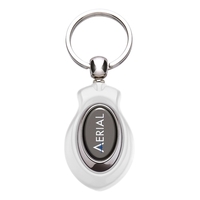 3 1/8" W x 1 3/8" H orion duo key tag.... from ASI 73871 Next Promotions LLC