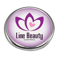 Compact size, magnetic closure. Two mirrors on inside-one regular, one...