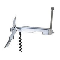 Waiter's corkscrew with easy-turn metal sleeve making for rapid and easy......
