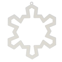 3.5" snowflake-shaped plastic cookie cutter and tree ornament.... from ASI...