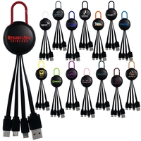 BLACK COLORFUL CLIP 3 IN 1 CHARGING CABLE... from ASI 30208 A P Specialties /...