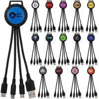 TWO TONE 3-IN-1 CHARGING CABLE... from ASI 30208 A P Specialties / AP...