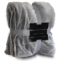 Faux Fur Throw Blanket