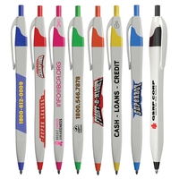 Click-action squared Slimz pen with a curvaceous, hourglass shape and four......