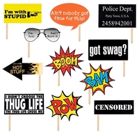 Photo booth props kit with 12 photo props, made of high... from ASI 98360...