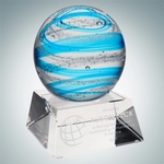 Art Glass Blue Jupiter Award