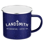 16 Oz. Metal Cowboy Camp Mug with Stainless Steel Rim