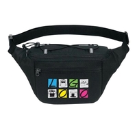 On-the-Go Waist Bag. Poly 300D Ripstop. Approximate Size: 13.5" x 6.5"......
