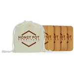 Square Bamboo Coaster Set