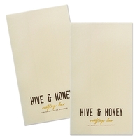 Ecru/Vanilla Linen-Feel Hand Towel