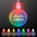 Light-up Acrylic Circle LED Necklace