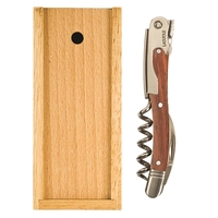 Laguiole Corkscrew, Rosewood Handle - Slide Wood Box Set