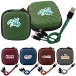 Textured 3-in-1 Charging Cable Set