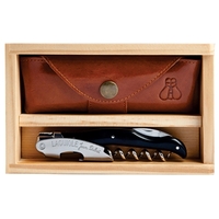 Laguiole Millesime® Corkscrew Set - Black Horn ABS Handle