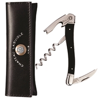 Chateau Laguiole® Waiter's Corkscrew - Black Horn Handle