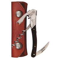 Waiter's corkscrew that features a handle made of palissander wood.... from...