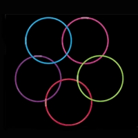 22" Lite-Ropes in an assortment of 25 per tube. Blank.... from ASI 98360 WOWLine