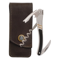 Customizable 4 1/2" waiter's corkscrew with black lacquer and gold plated......