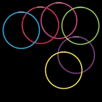 8" glow bracelets; sold in packs of 50 with an assortment.... from ASI 98360...
