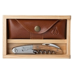 Clos Laguiole Waiter's Corkscrew Set, Juniperwood Handle