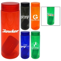 CLEAR VIEW 24 OZ. COLORFUL BOTTLE WITH FLOATING INFUSER... from ASI 30208 A P...