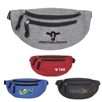 Delta 2 - Heather Waist Bag With Hidden Zipper Pocket