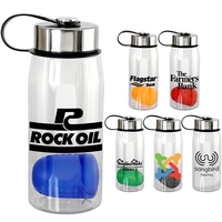 Metal Lanyard Lid 25 oz. Recycled Bottle with Floating Infuser... from ASI...