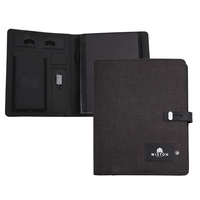 Powerbank Journal Padfolio with wireless charging or cable charging.... from...