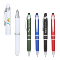 Torch 2 LED Light+Stylus Metal Ballpoint