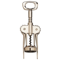 Deluxe 8 1/2" chrome-plated deluxe wing style corkscrew with auger worm.......