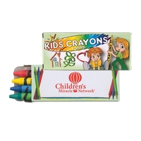 4 pack of washable crayons inside a customizable box.... from ASI 98360...