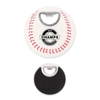 Sports Baseball Coaster Bottle Opener