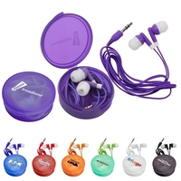 Matching Ear Buds & Round Case... from ASI 30208 A P Specialties / AP...