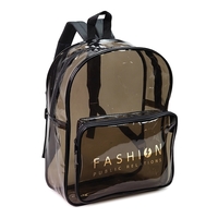 Translucent Black Backpack constructed of 0.3 mm heavy duty translucent...