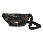 Clear Black 3-Zipper Fanny Pack