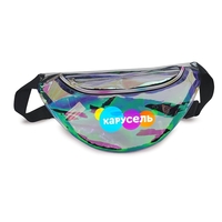 USA Inventory Iridescent Holographic Clear Fanny Pack