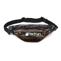 Translucent Black Vinyl Fanny Pack