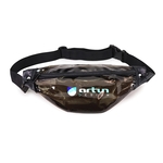Translucent Black Vinyl Fanny Pack