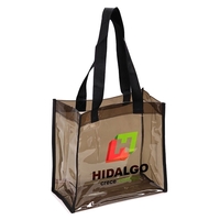 Translucent Black Tote Bag constructed of 0.3 mm heavy duty water... from ASI...
