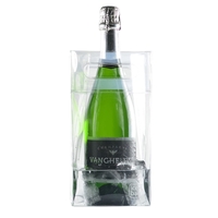 Square wine cooler bag with cut-out handles.... from ASI 55450 Franmara Inc